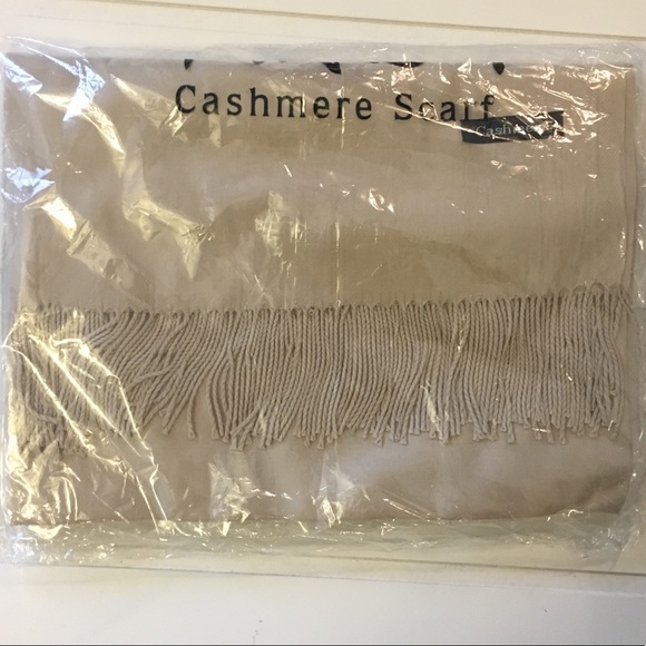 Women’s Cashmere Scarf | Camel Color | 78.7” x 28” - Picture 2 of 2